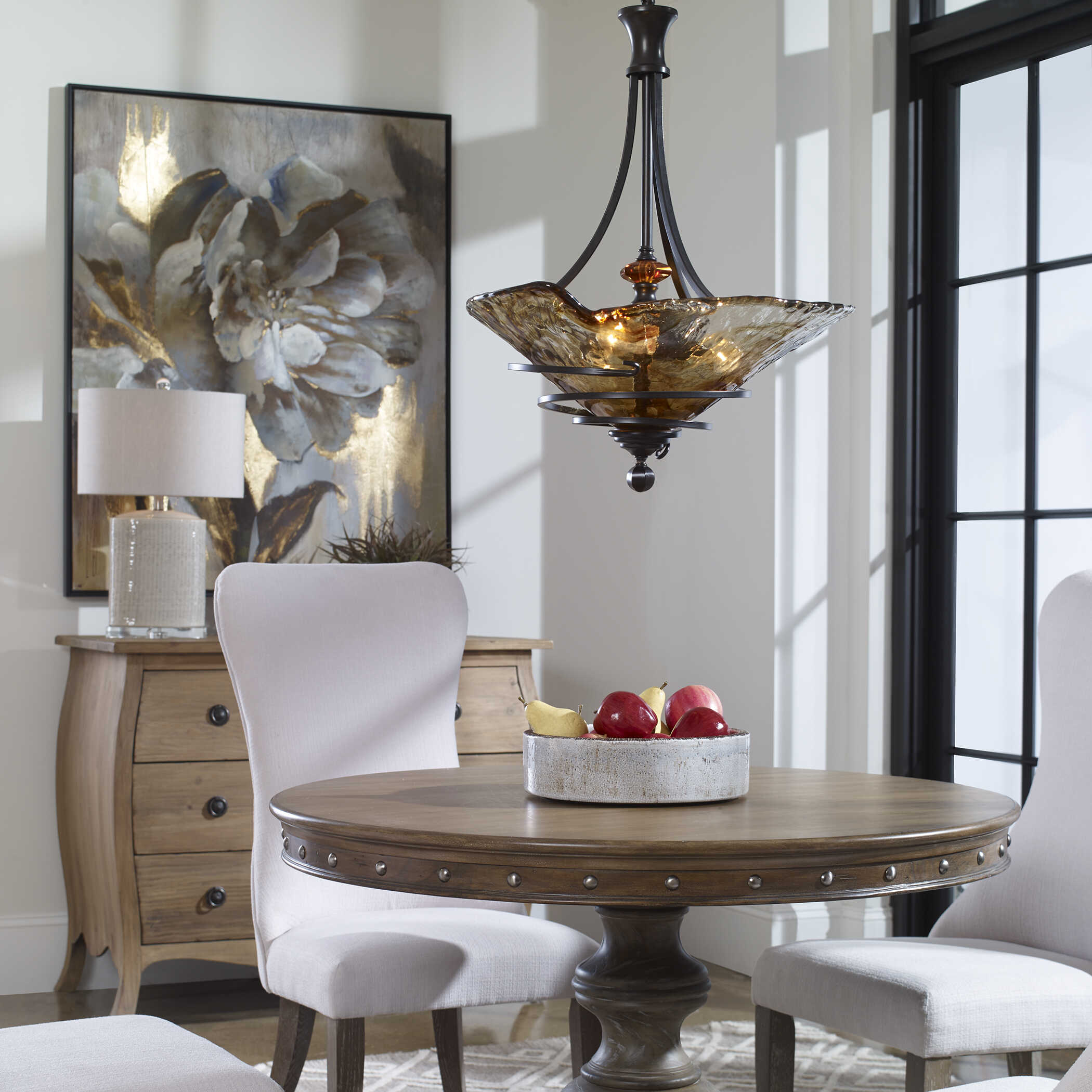 Vitalia 3 Light Oil Rubbed Bronze Pendant