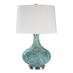 Celinda Blue Gray Glass Lamp