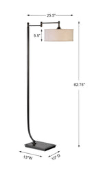 Lamine Dark Bronze Floor Lamp