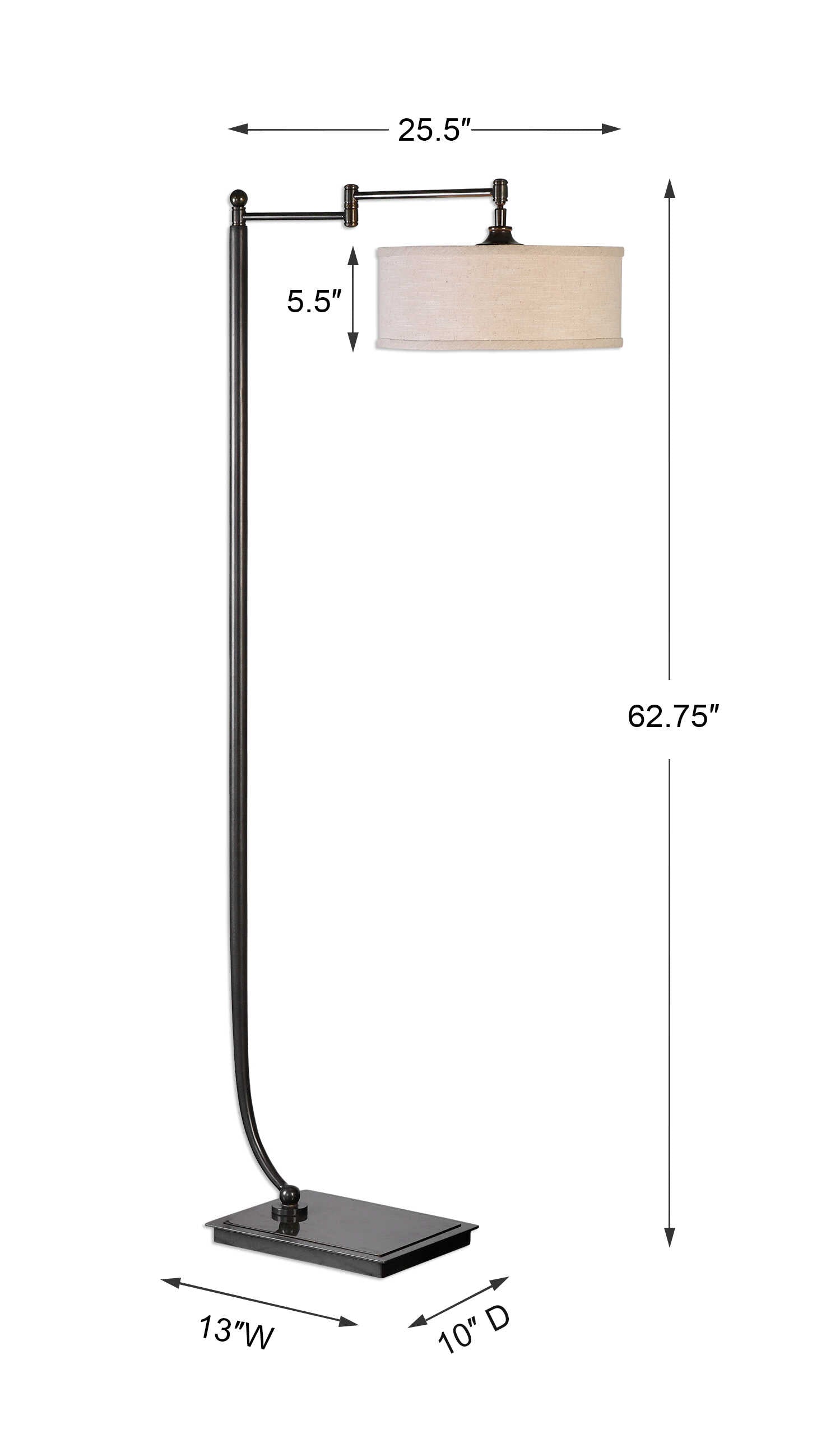 Lamine Dark Bronze Floor Lamp