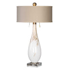 Cardoni White Glass Table Lamp