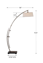 Calogero Bronze Arc Floor Lamp