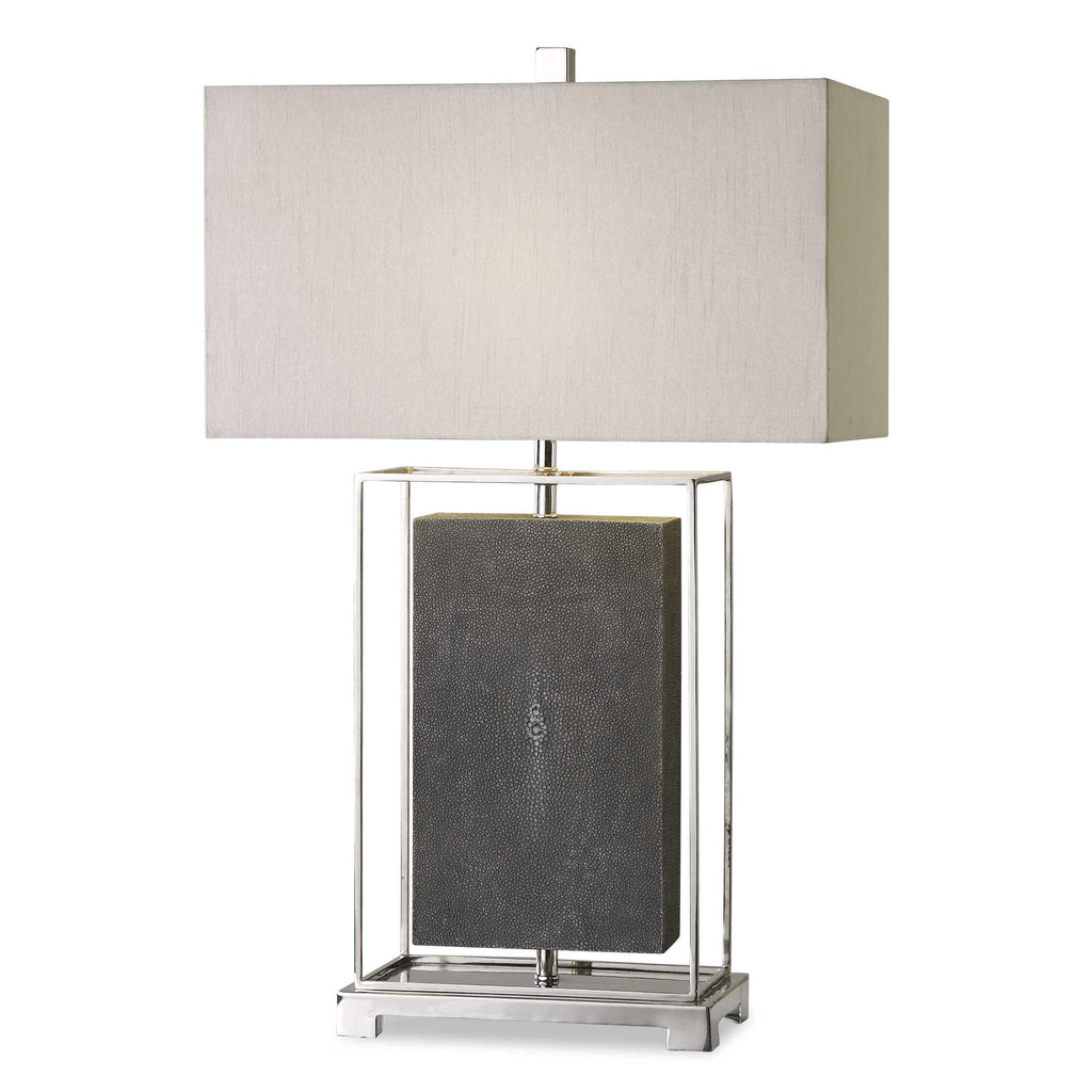 Sakana Gray Textured Table Lamp