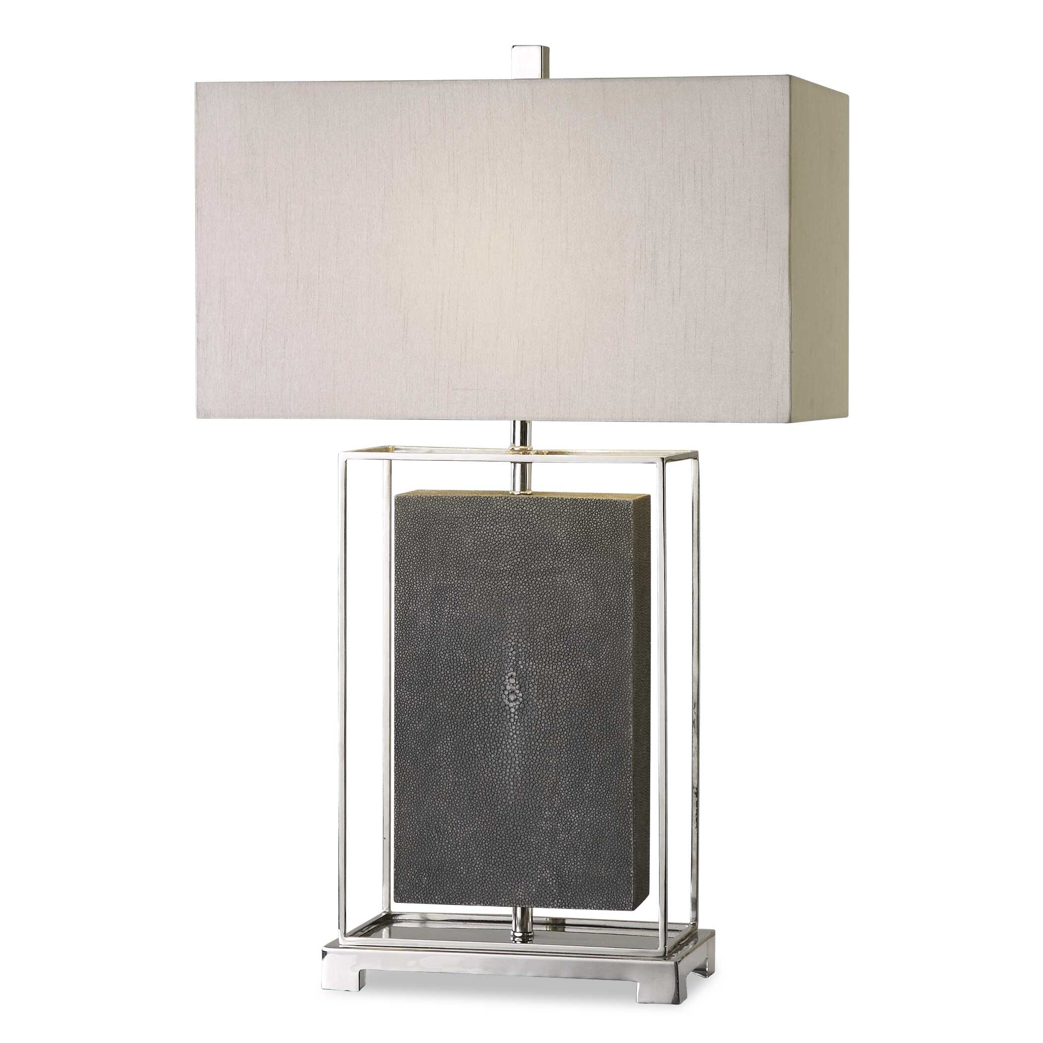 Sakana Gray Textured Table Lamp