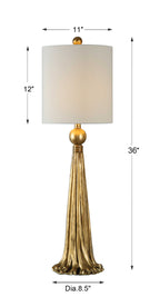 Paravani Metallic Gold Lamp