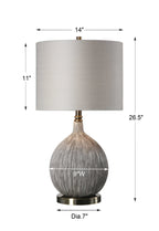 Hedera Textured Ivory Table Lamp