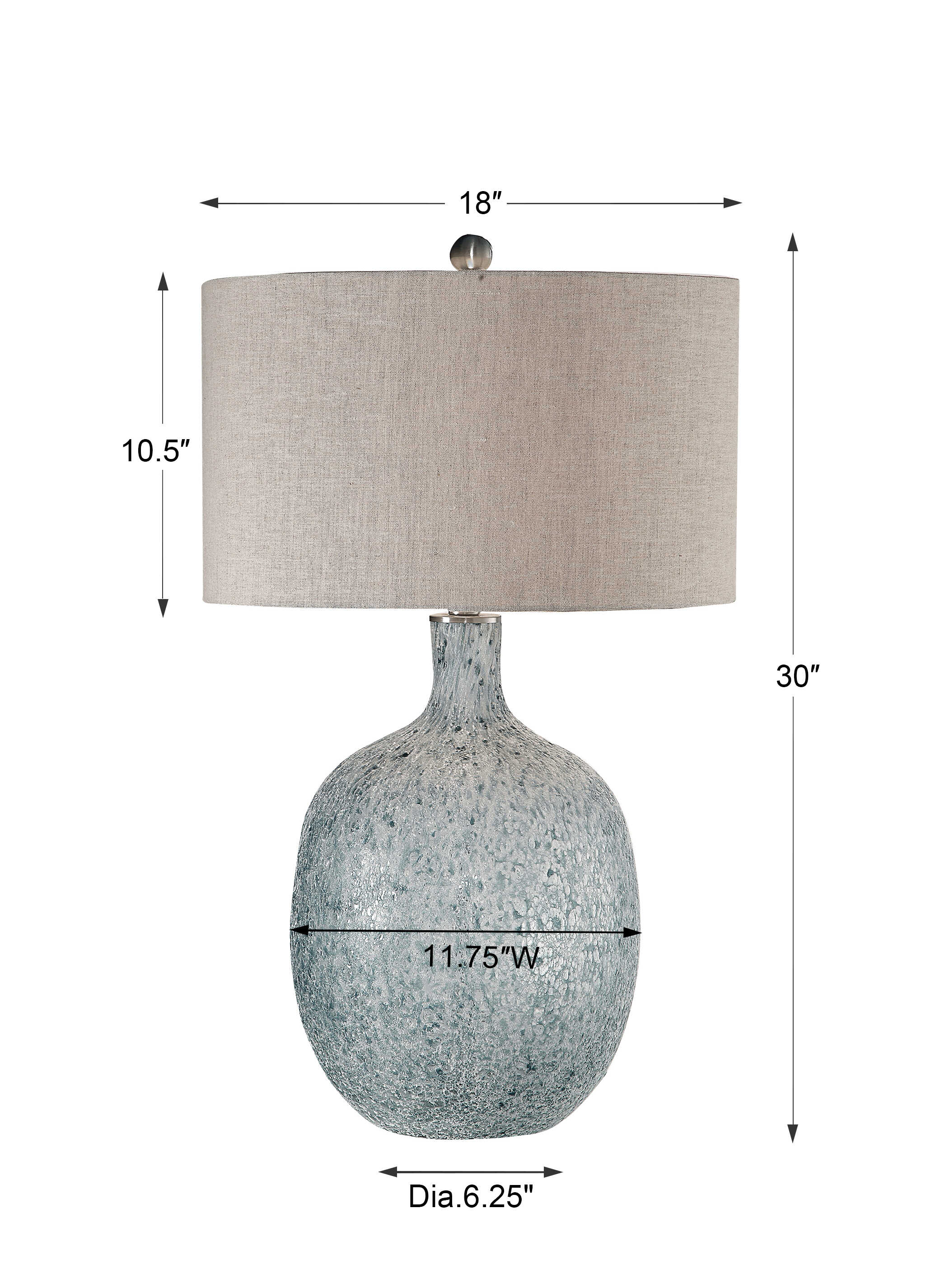Oceaonna Glass Table Lamp