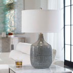 Felipe Distressed Gray Table Lamp