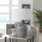 Felipe Distressed Gray Table Lamp