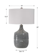 Felipe Distressed Gray Table Lamp