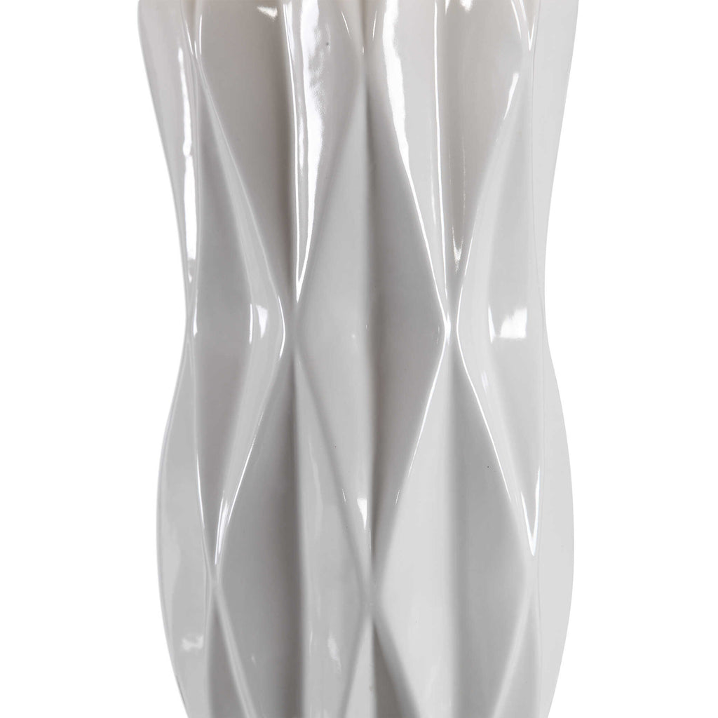 Malena Glossy White Table Lamp
