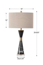Alastair Black Marble Table Lamp