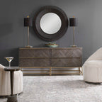 Volante Antique Brass Table Lamp