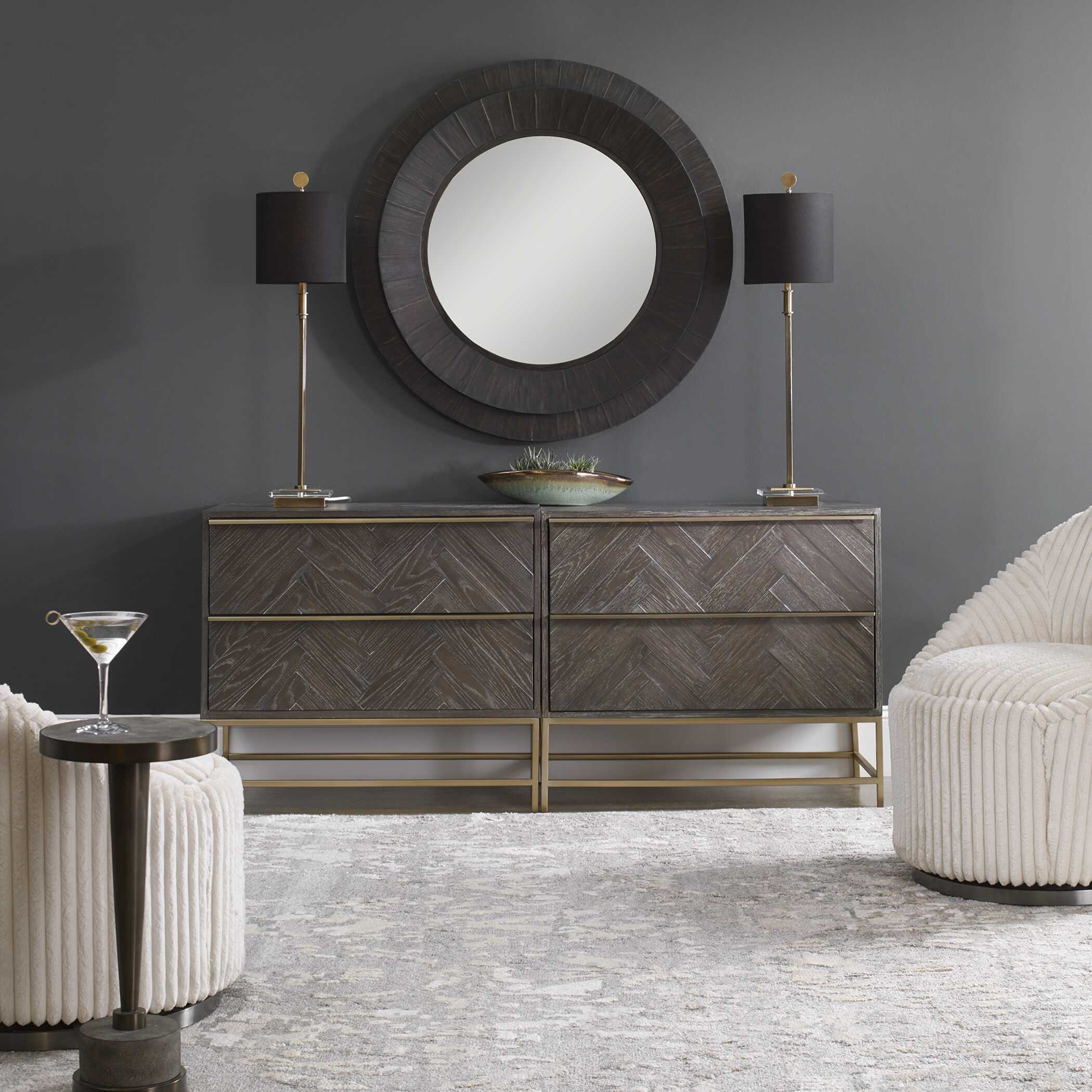 Volante Antique Brass Table Lamp