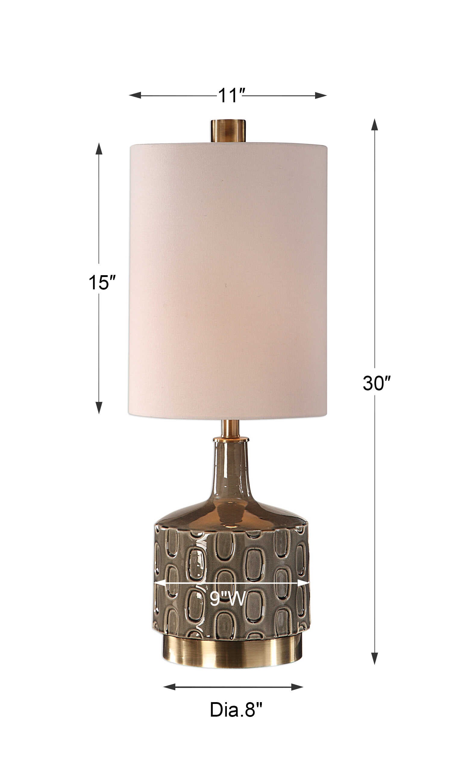 Darrin Gray Table Lamp