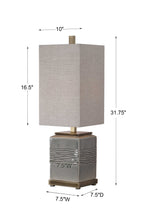 Covey Gray Glaze Buffet Lamp