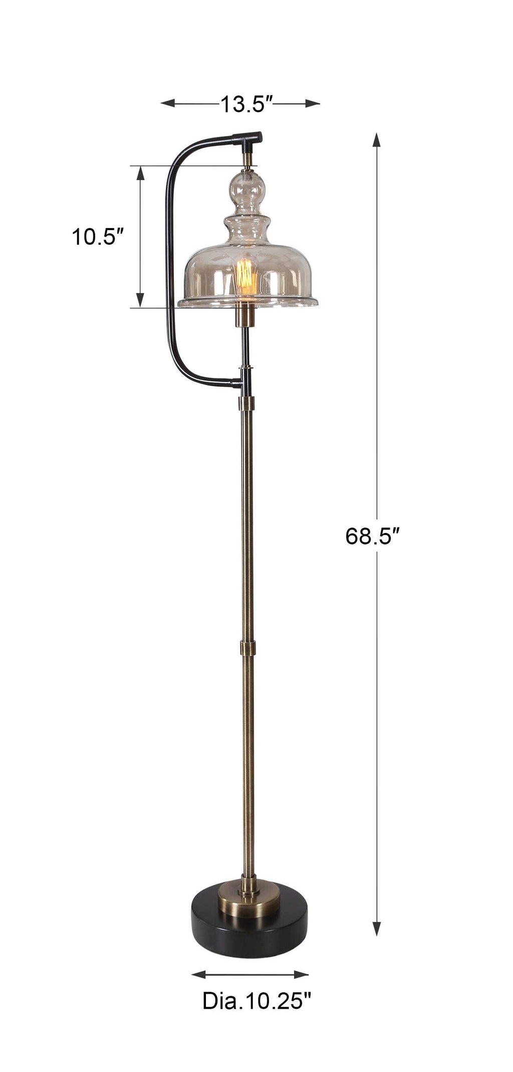Elieser Industrial Floor Lamp