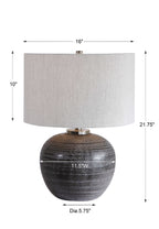 Mikkel Charcoal Table Lamp