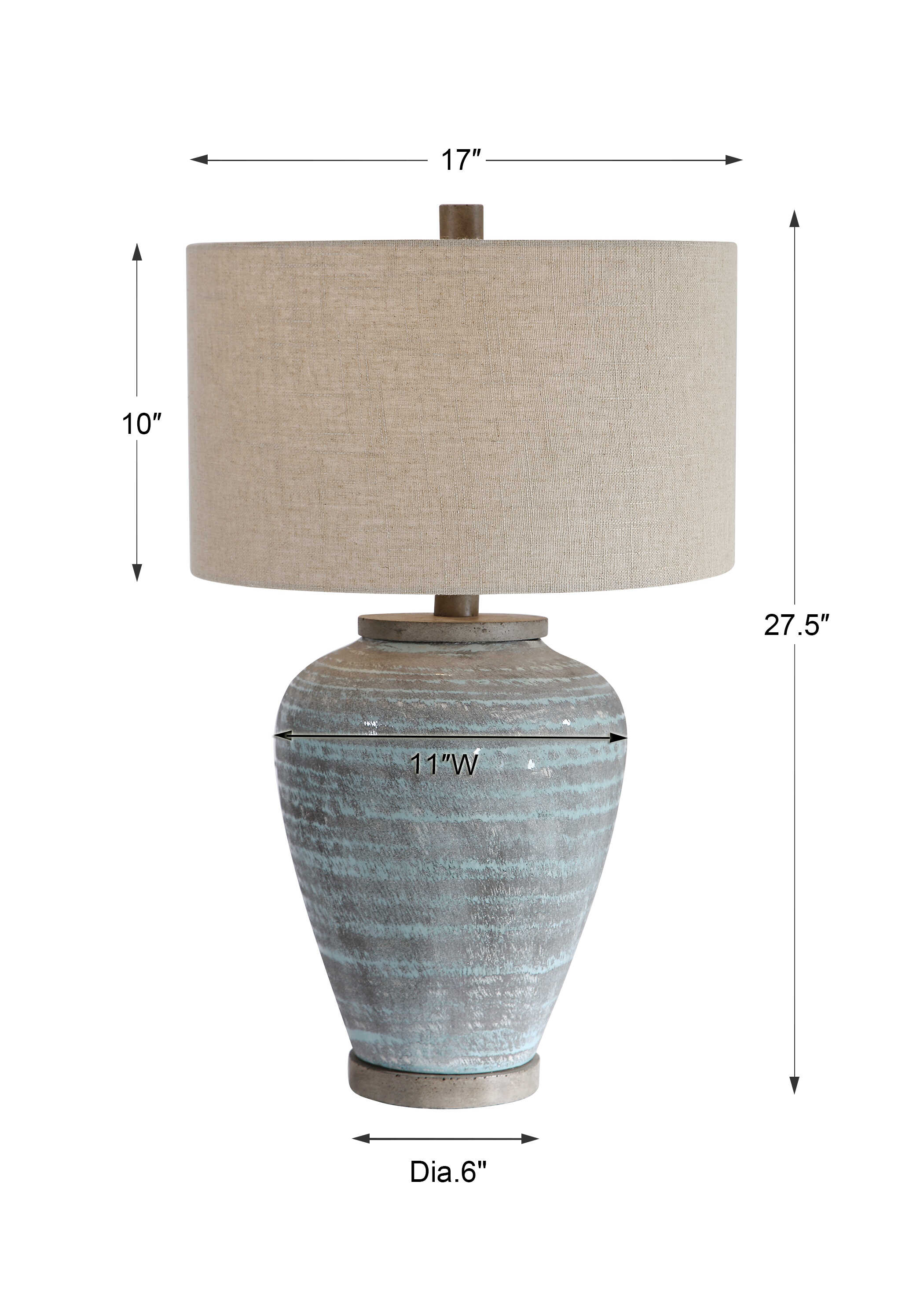 Pelia Light Aqua Table Lamp