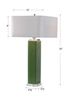 Aneeza Tropical Green Table Lamp