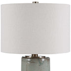 Callais Crackled Aqua Table Lamp
