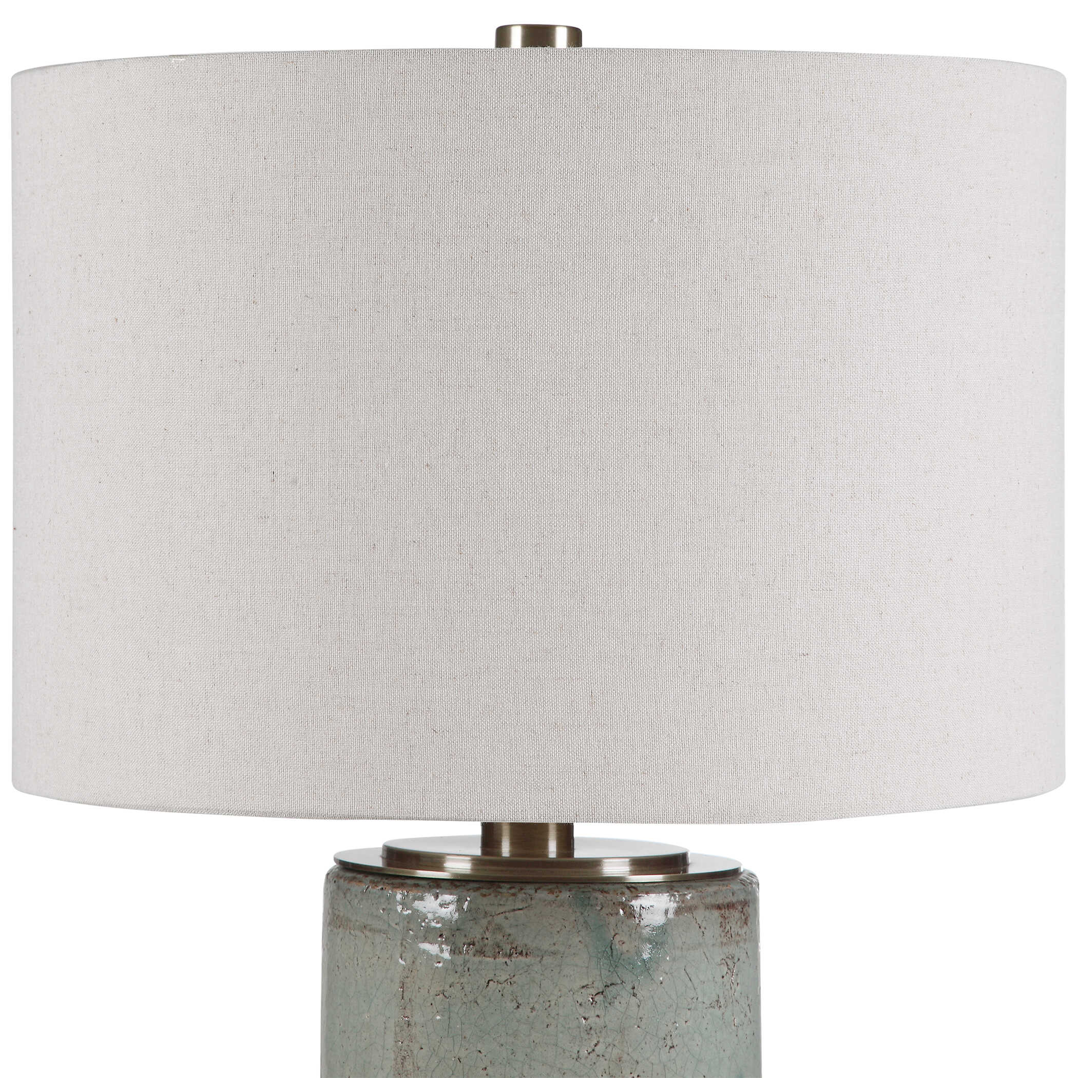 Callais Crackled Aqua Table Lamp