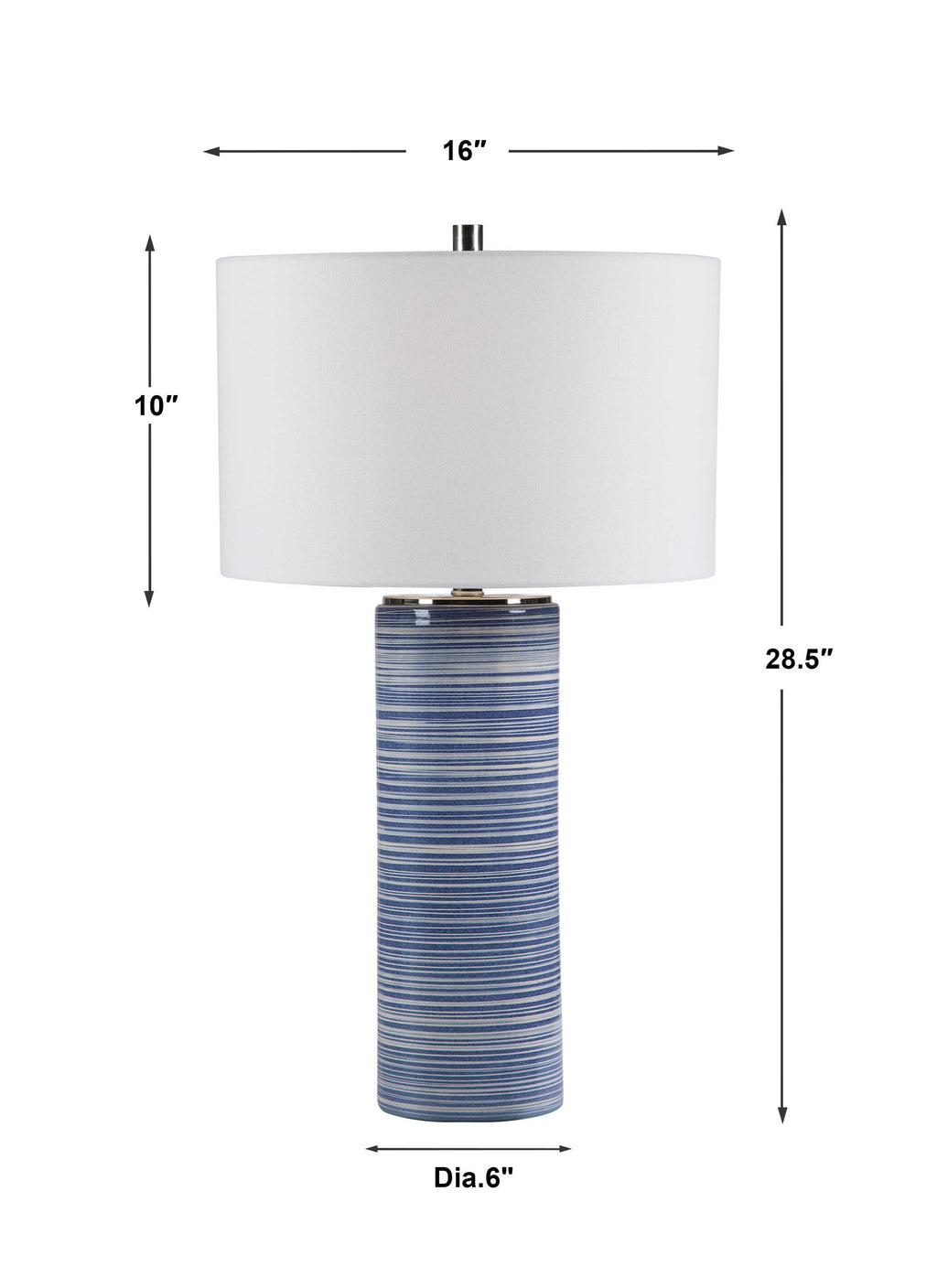 Montauk Striped Table Lamp