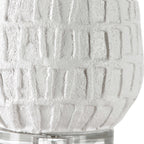 Caelina Textured White Table Lamp
