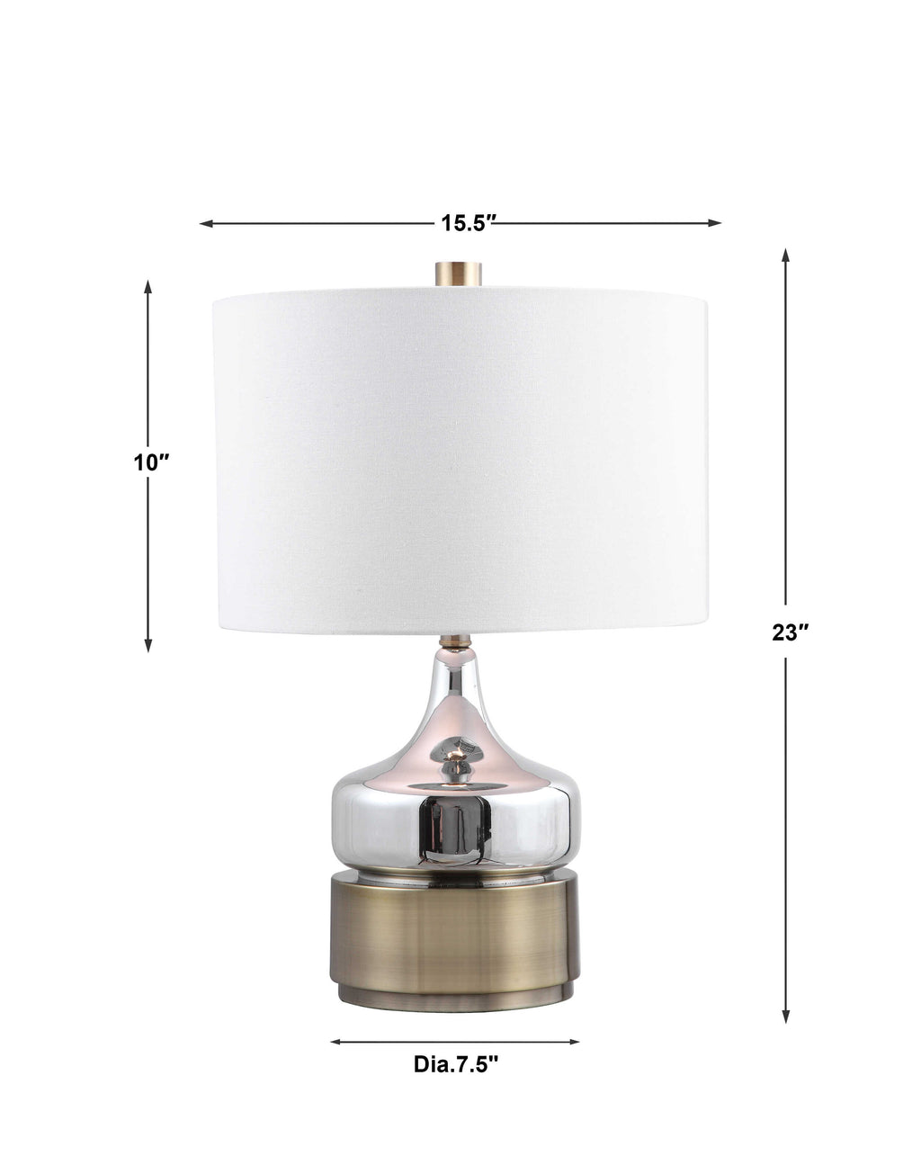 Como Chrome Table Lamp