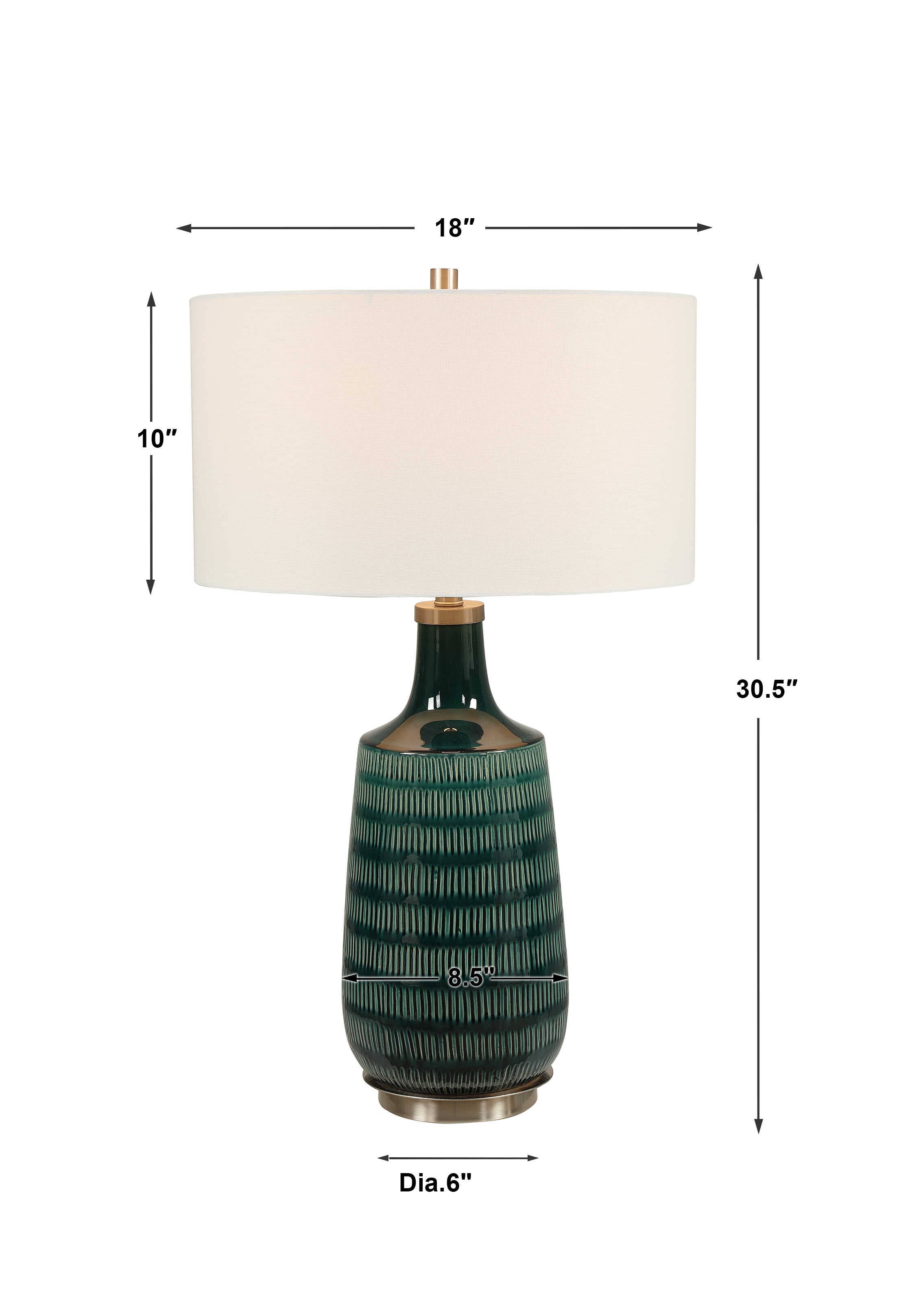 Scouts Deep Green Table Lamp