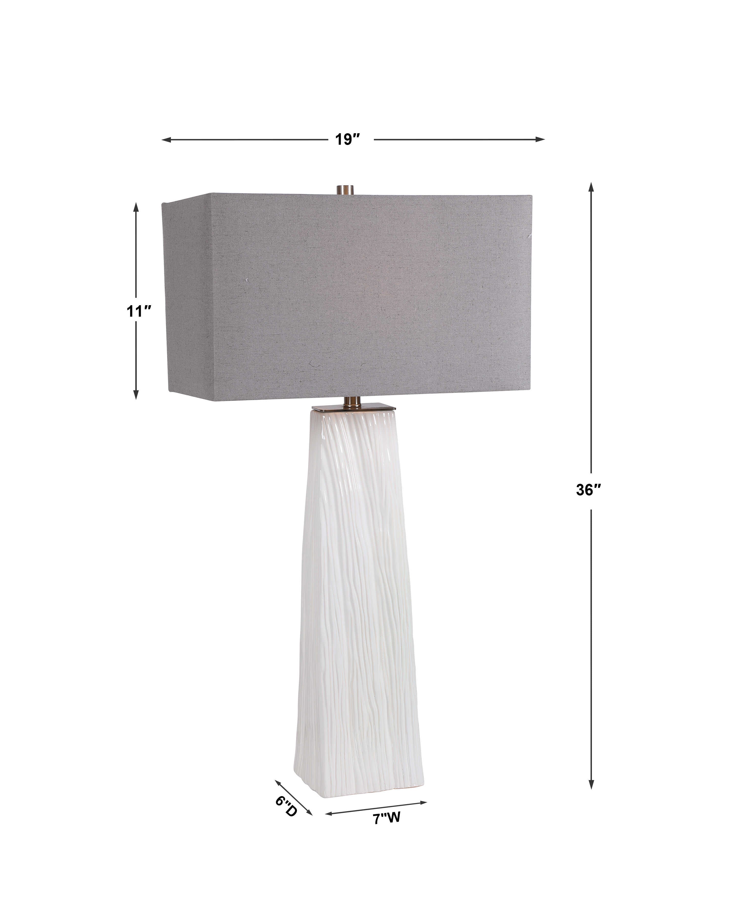 Sycamore White Table Lamp