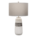 Comanche White Crackle Table Lamp