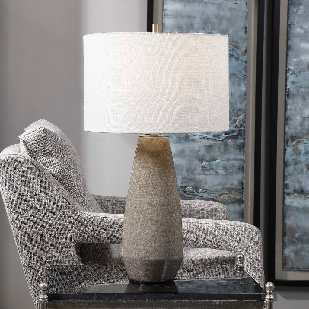 Volterra Taupe-Gray Table Lamp