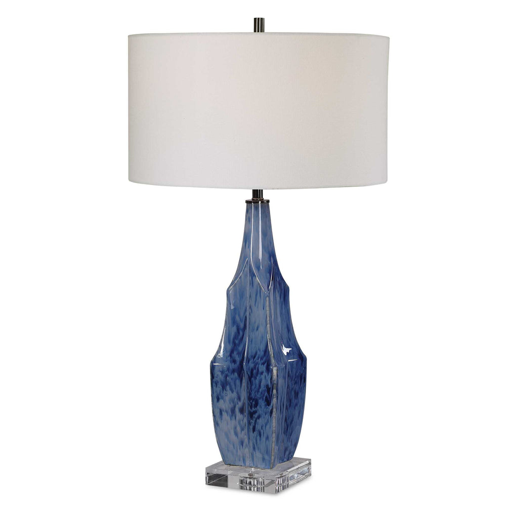 Everard Blue Table Lamp