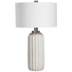 Azariah White Crackle Table Lamp
