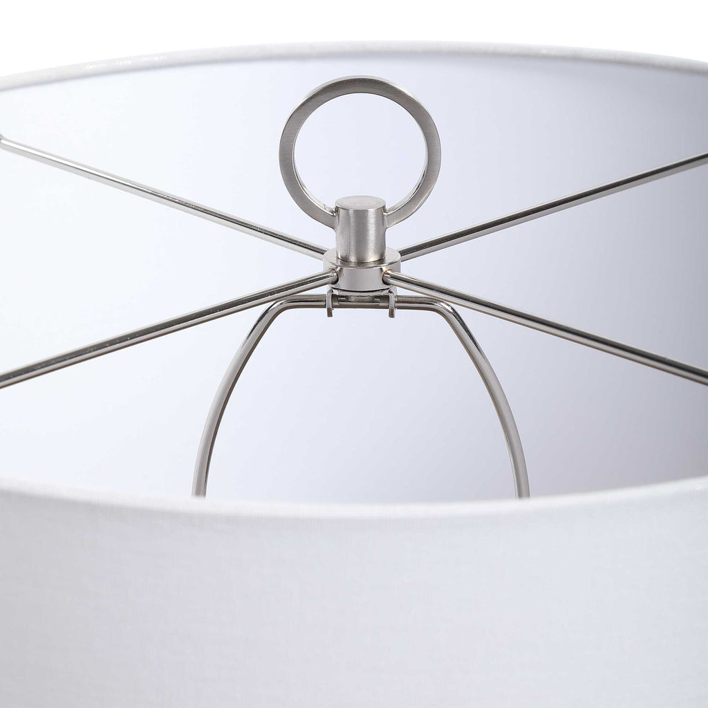 Cyprien Gray White Table Lamp
