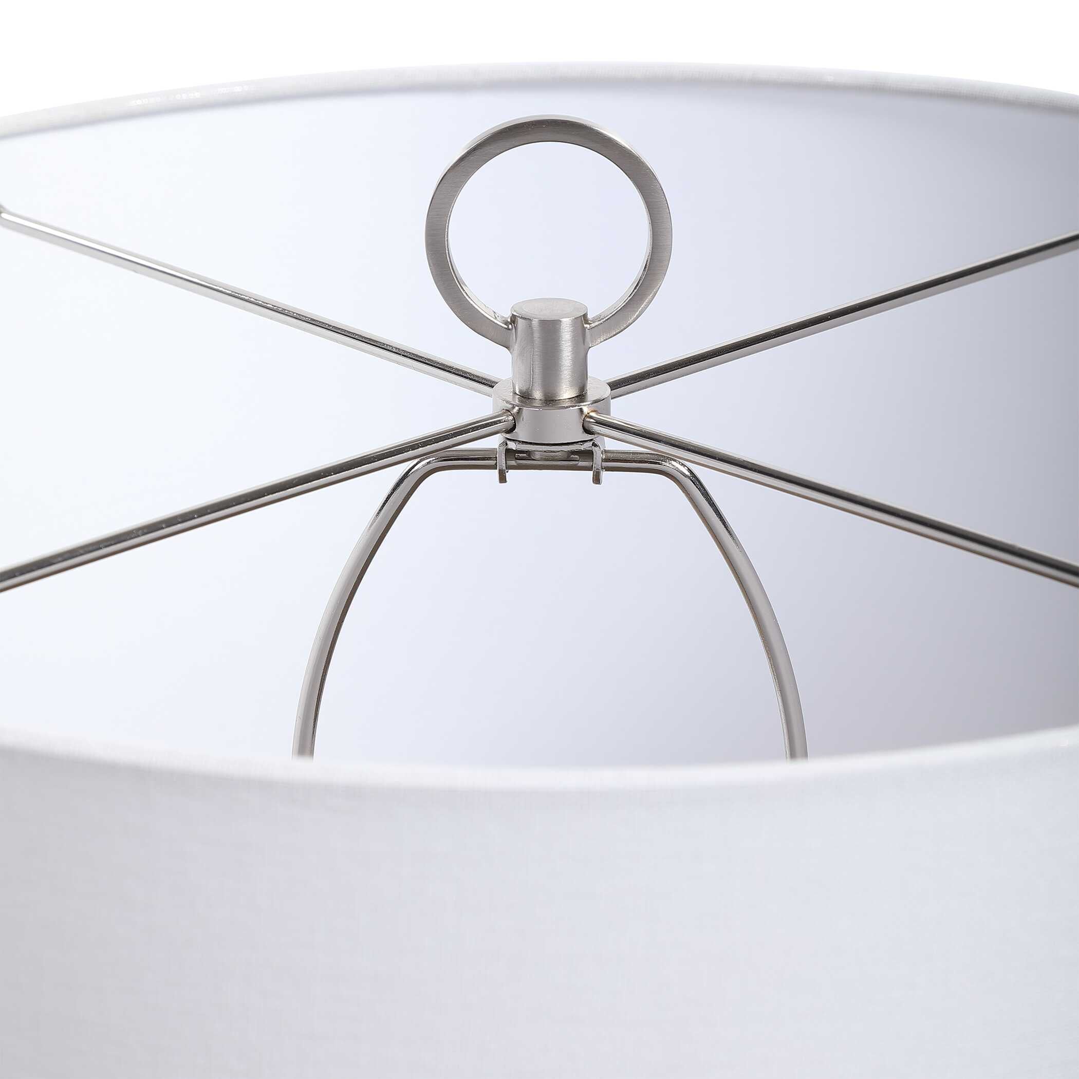 Cyprien Gray White Table Lamp