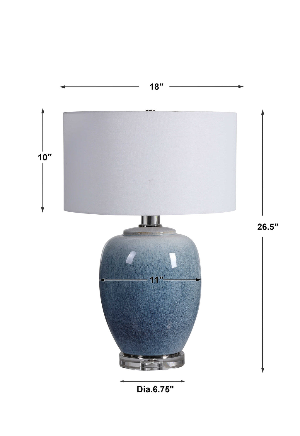 Blue Waters Ceramic Table Lamp