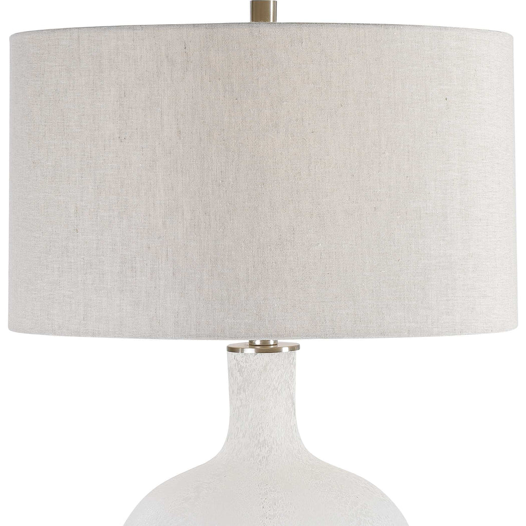 Whiteout Mottled Glass Table Lamp