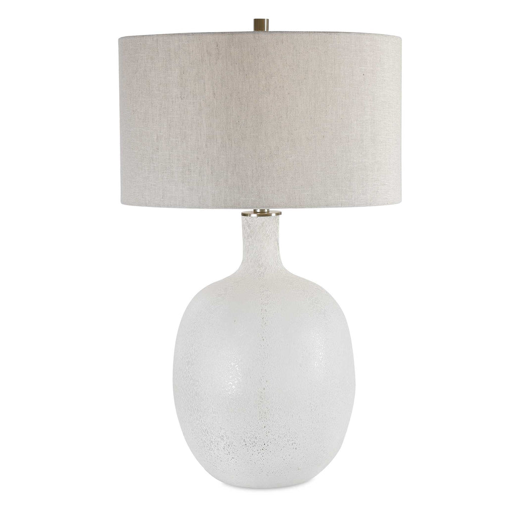 Whiteout Mottled Glass Table Lamp