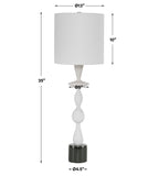 Inverse White Marble Table Lamp