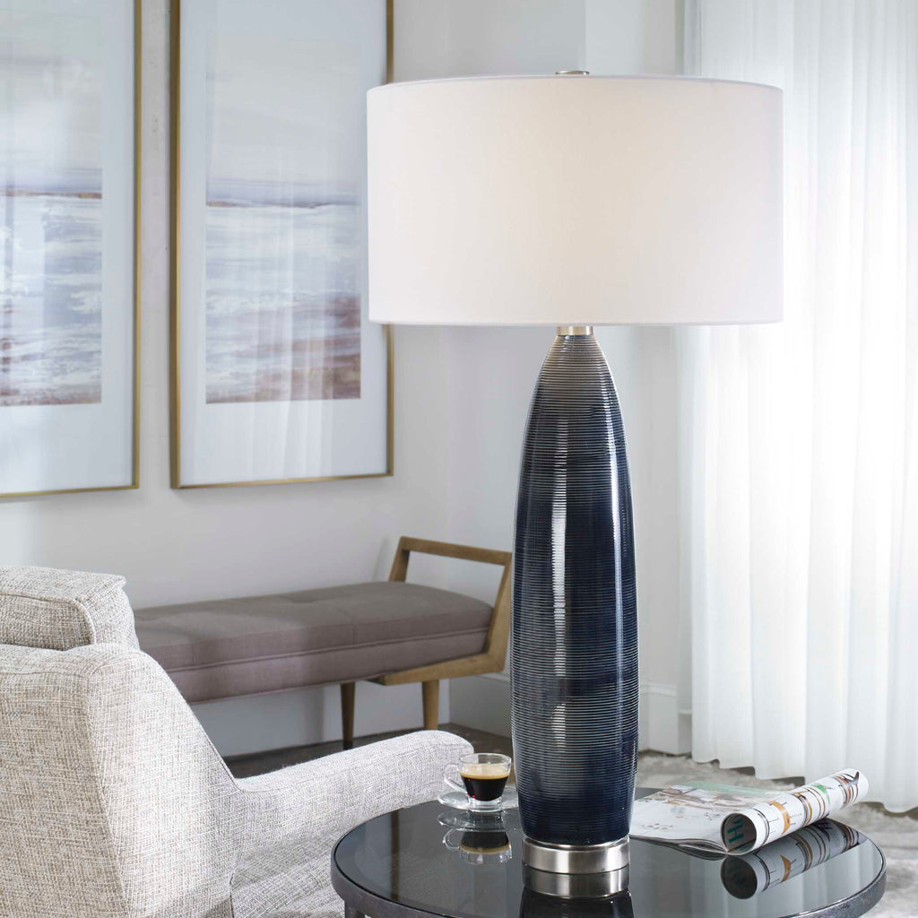 Cullen Blue Gray Table Lamp