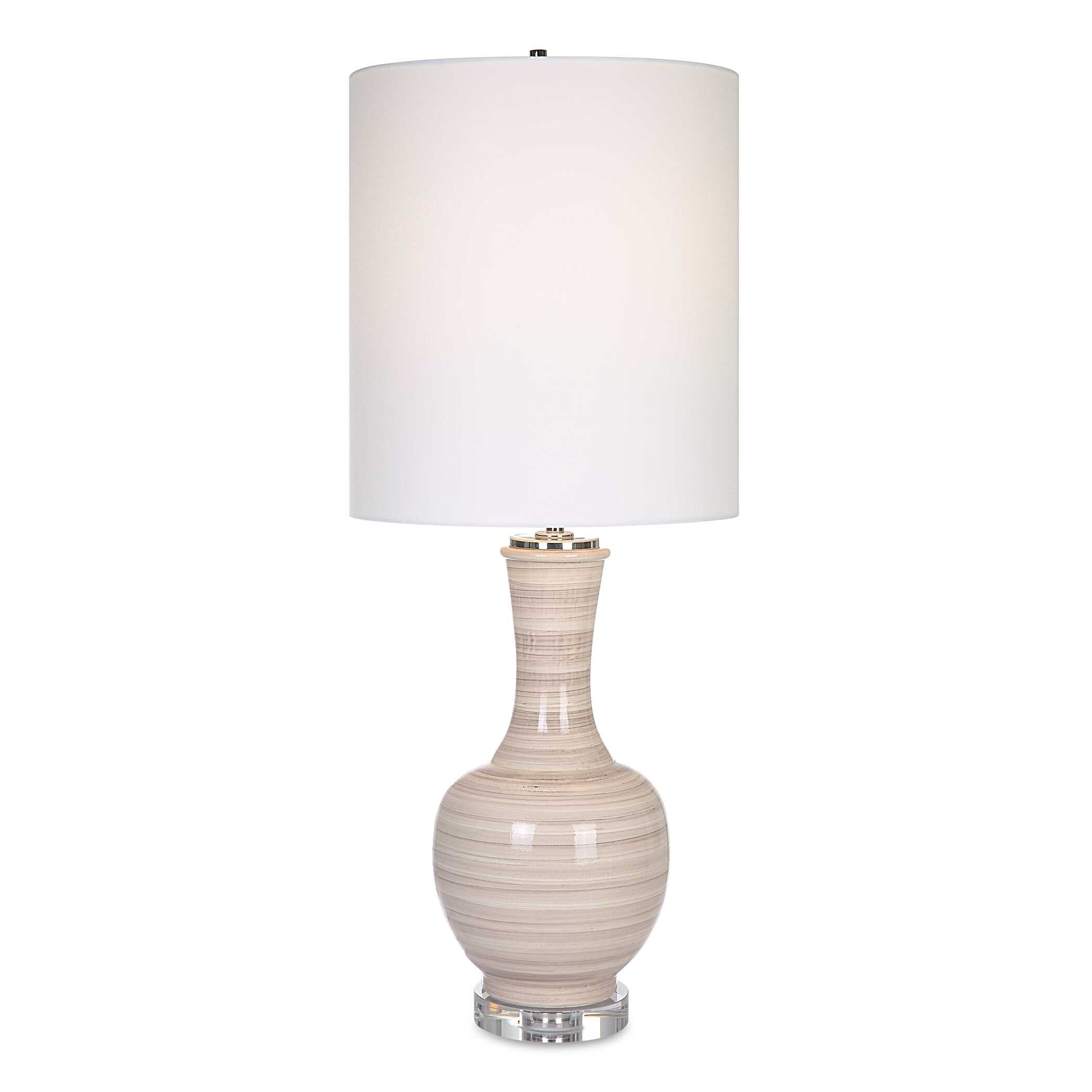 Chalice Striped Table Lamp