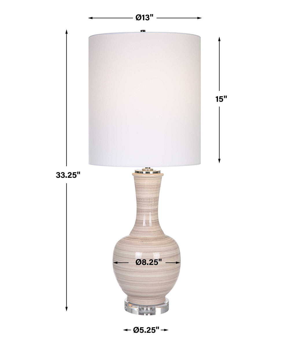 Chalice Striped Table Lamp