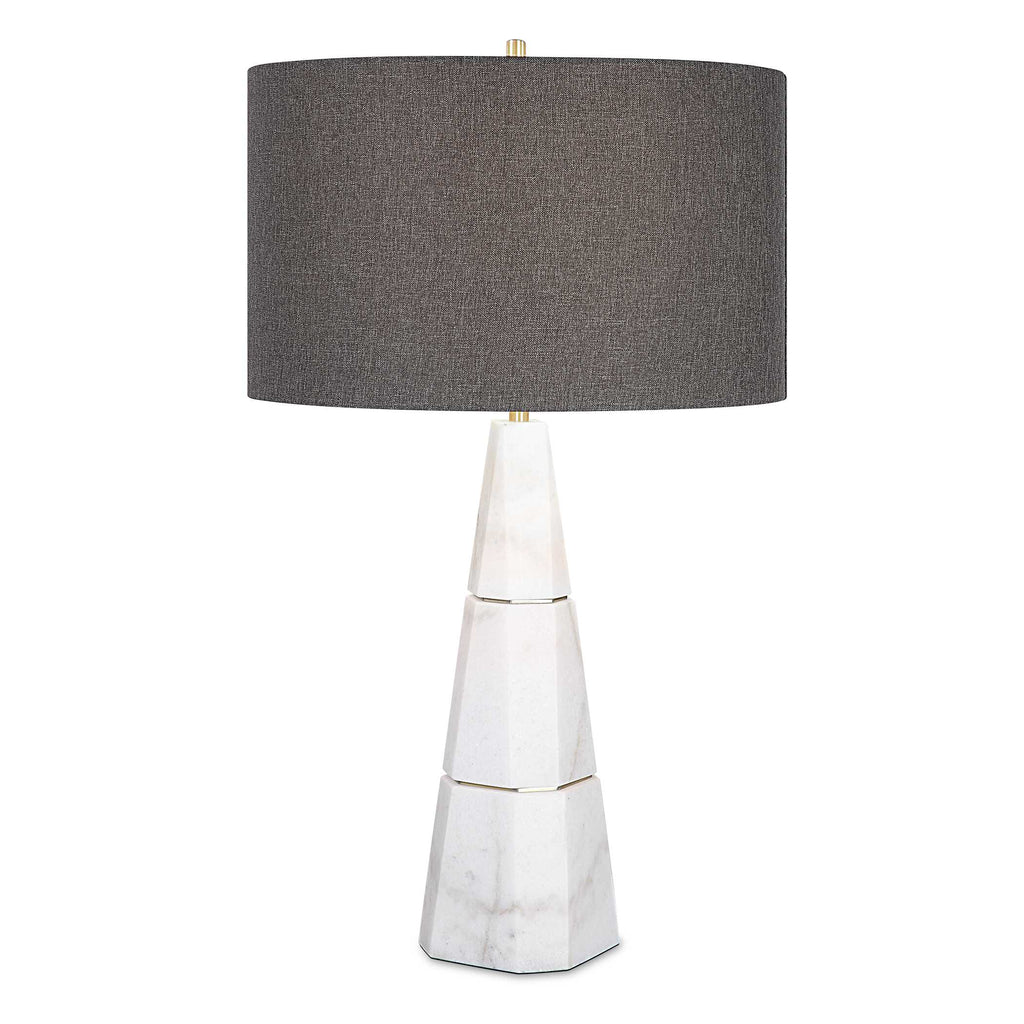 Citadel White Marble Table Lamp