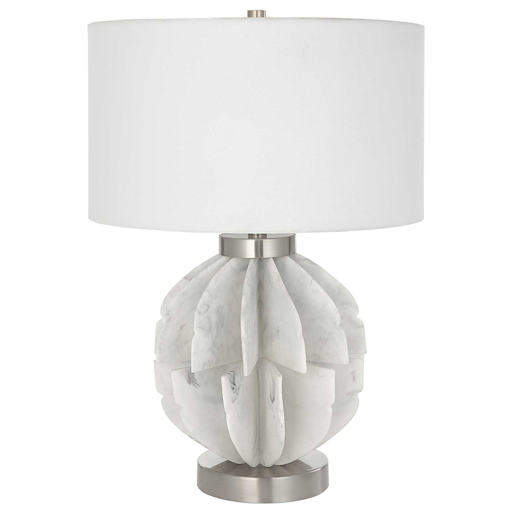Repetition White Marble Table Lamp