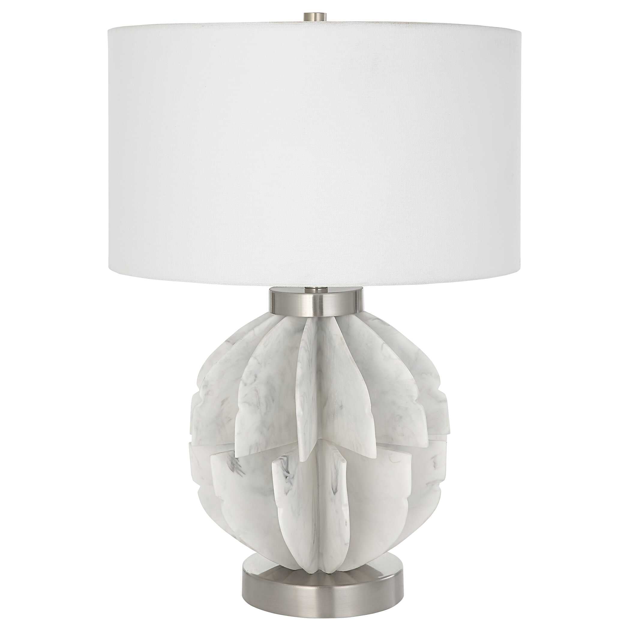 Repetition White Marble Table Lamp