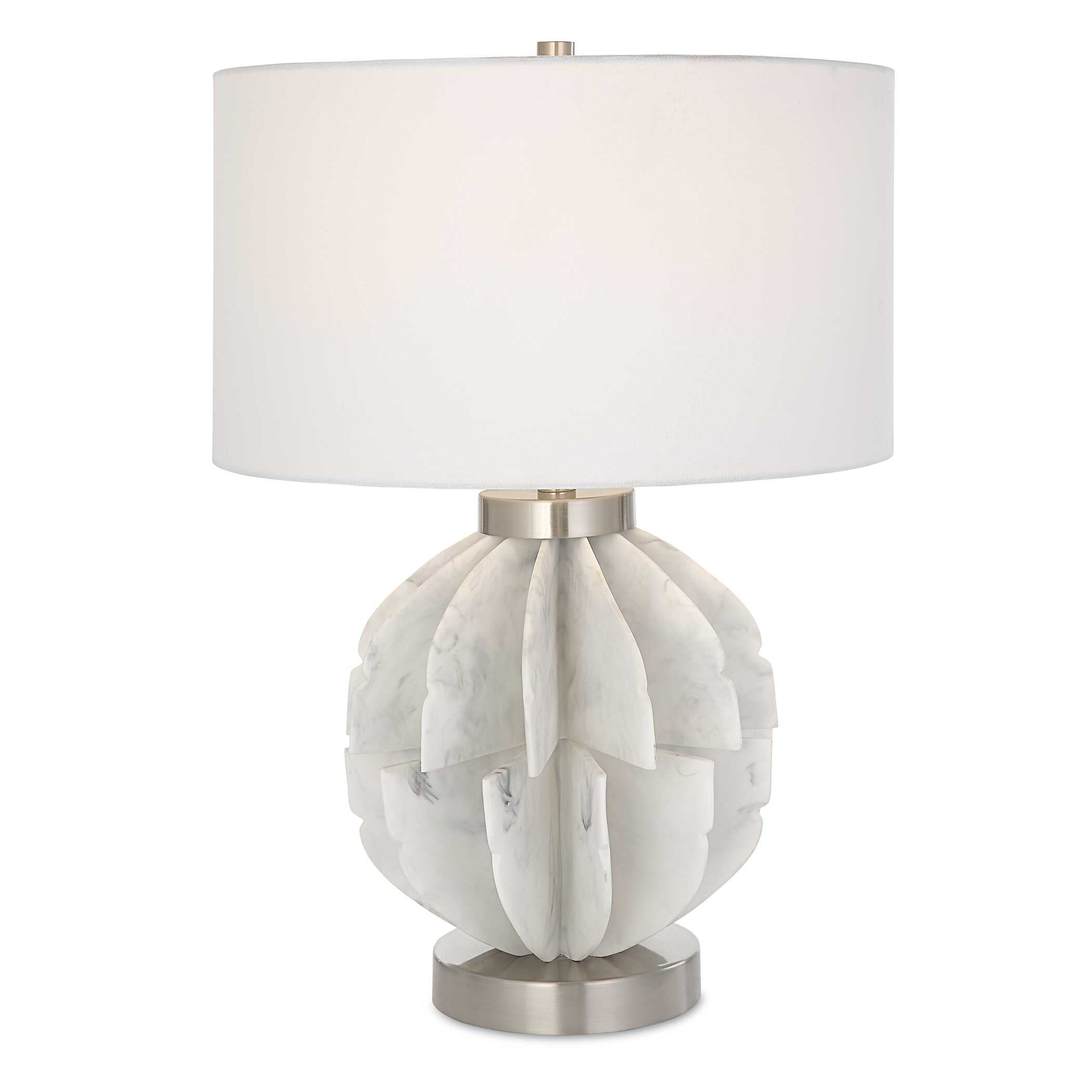Repetition White Marble Table Lamp