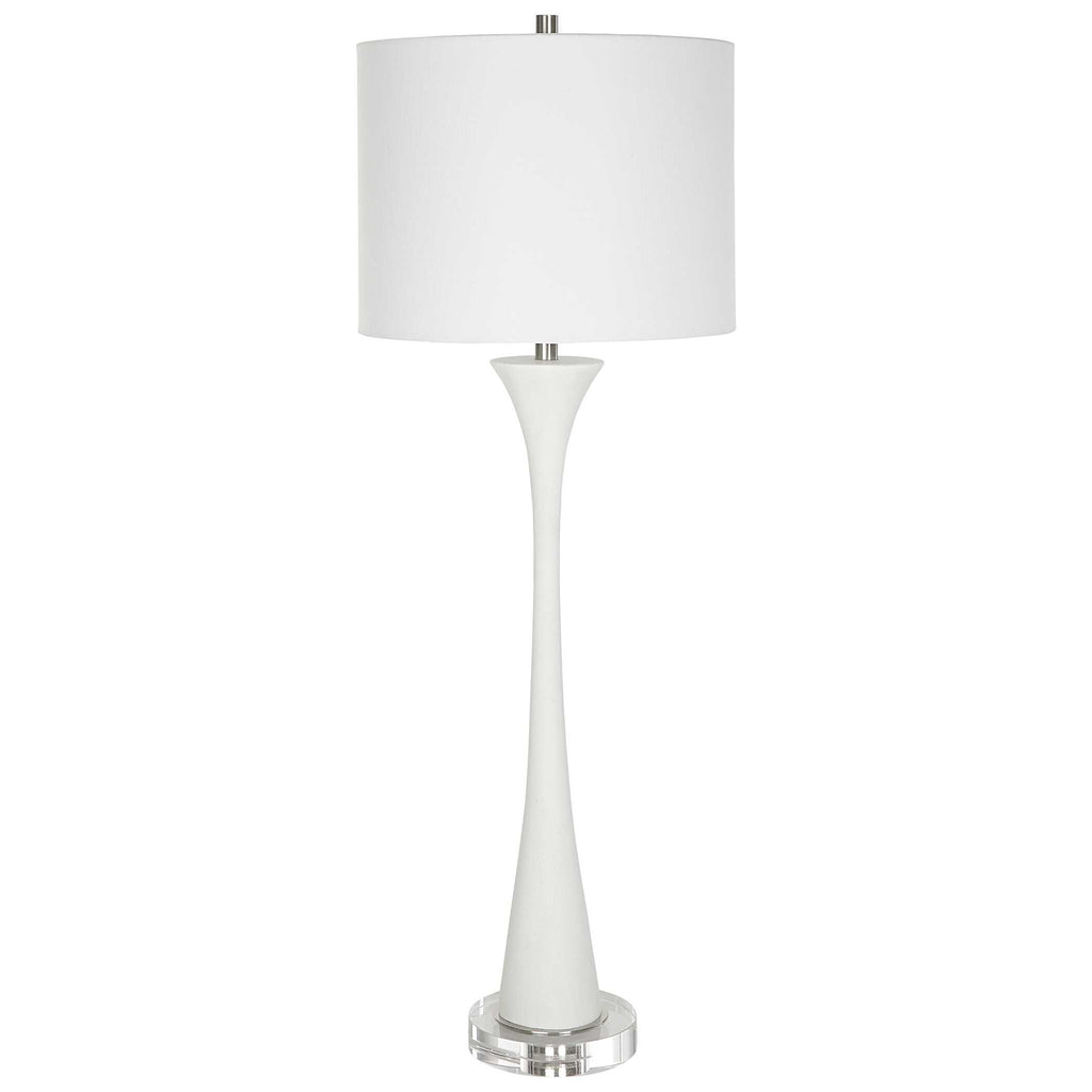 Fountain White Marble Buffet Lamp