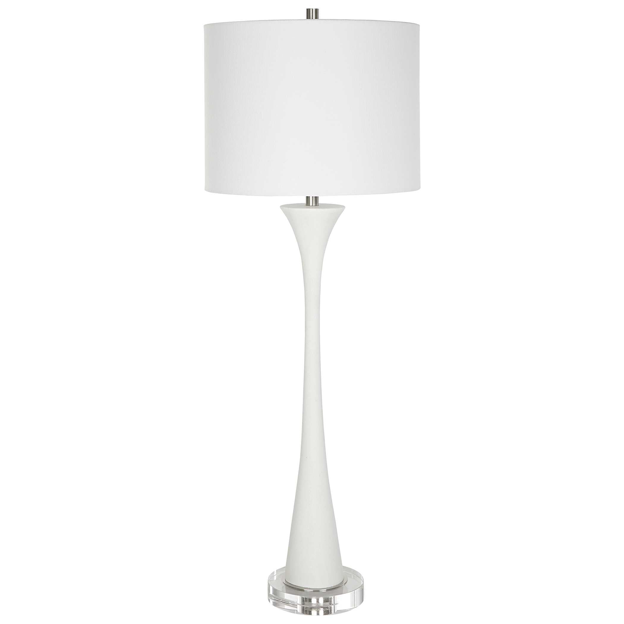 Fountain White Marble Buffet Lamp